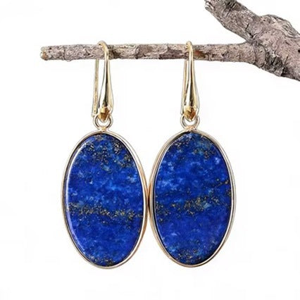 High-end Natural Stone Pendant Earrings